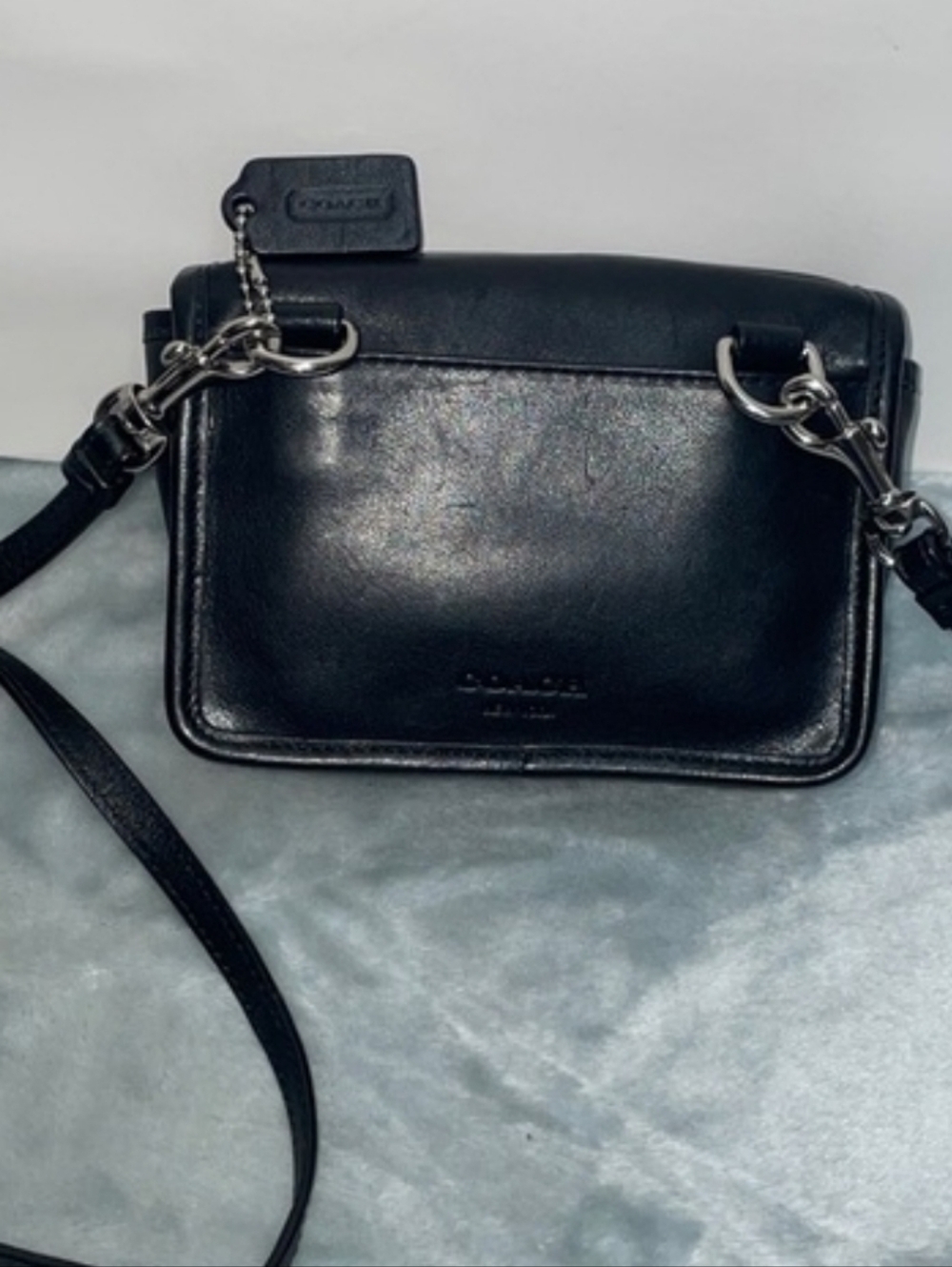 EUC- Coach Legacy turnlock mini bag Black Leather Mini. - Picture 2 of 13